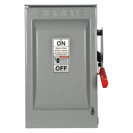 Siemens Nonfusible, Safety Switch, Heavy Duty, 600 V, 3PST HNF362R