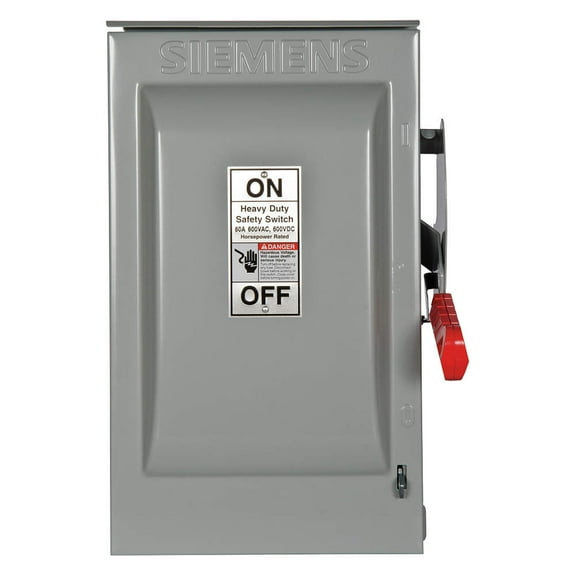 Siemens Nonfusible, Safety Switch, Heavy Duty, 600 V, 3PST HNF362R
