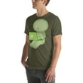 thumbnail image 4 of Cute Smiski Shirt – Kawaii Green Character Tee  (Military Green, M), 4 of 6