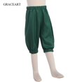 thumbnail image 5 of Pantalones medievales, disfraz de pirata para cosplay, pantalones coloniales pioneros para niño, 5 of 5