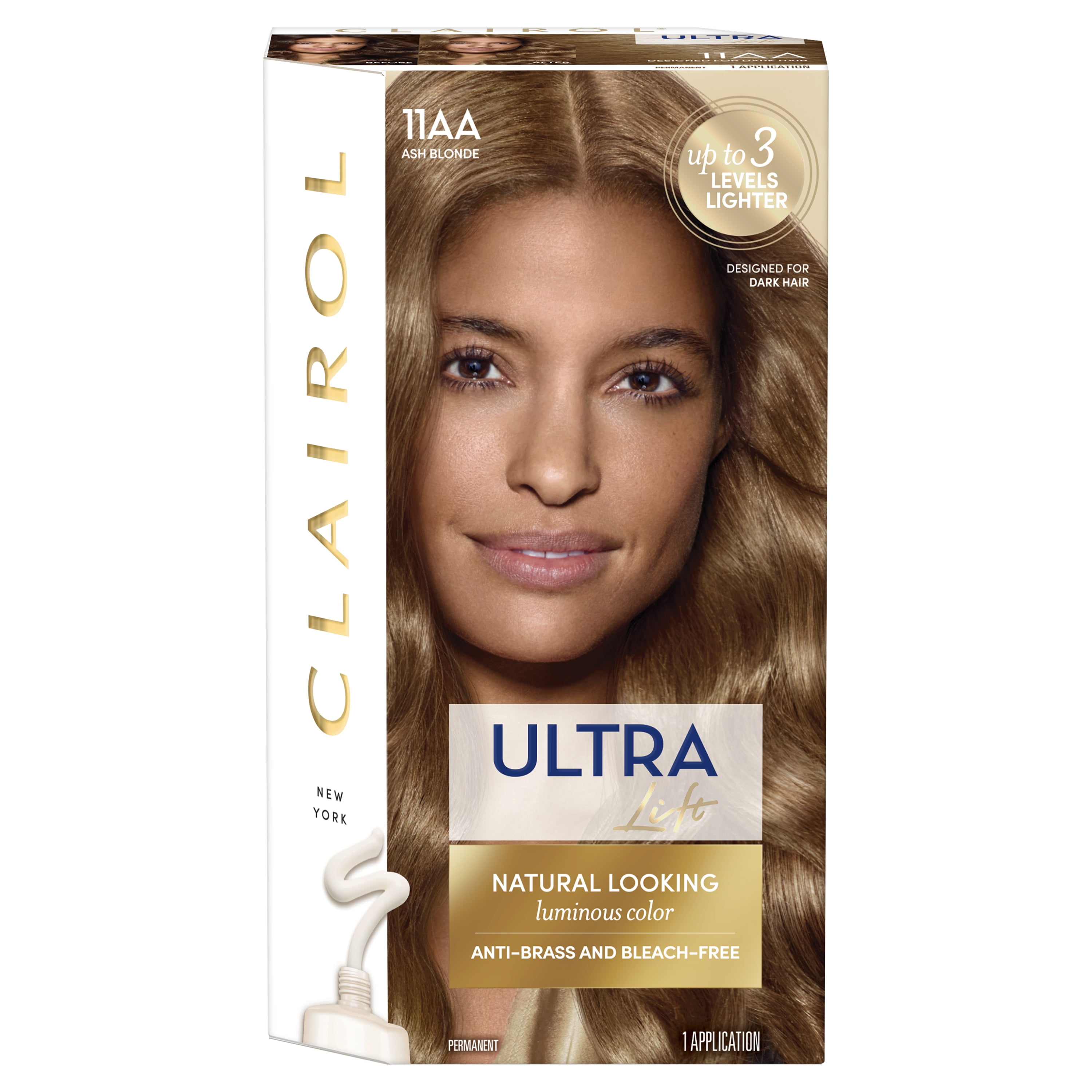 Clairol Ultra Lift Anti- Brass Luminous Hair Color, Ash Blonde 11AA ... Clairol Ultra Lift Anti- Brass Luminous Hair Color, Ash Blonde 11AA ...
