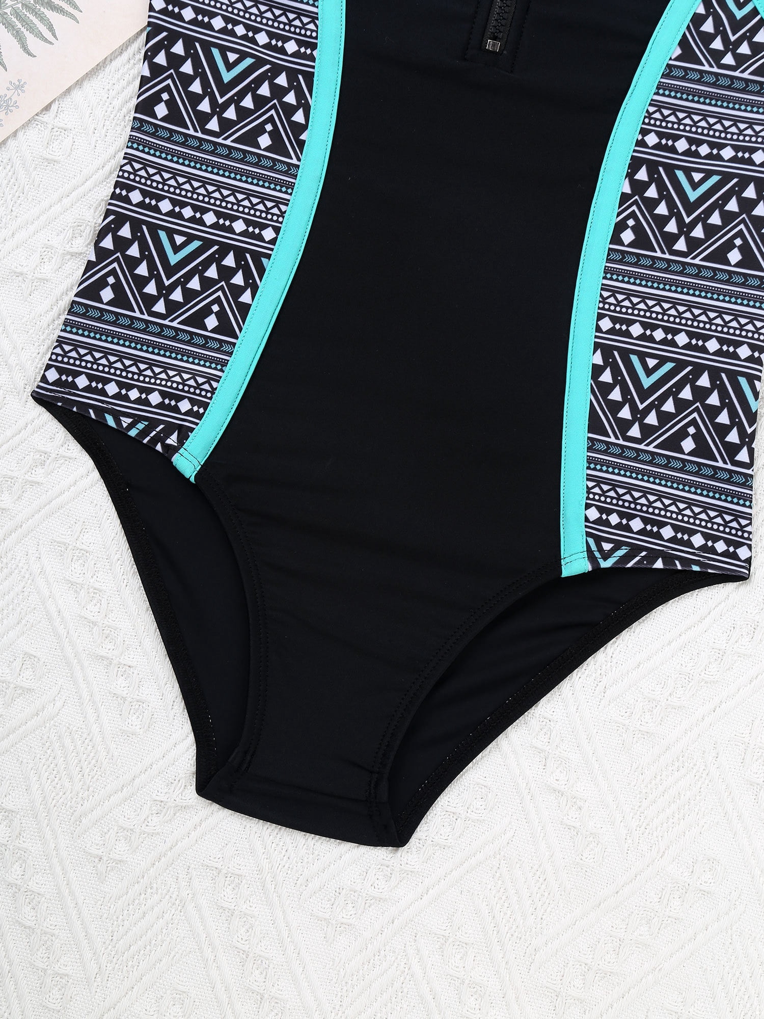 Chictry Two-Piece Sets Geometry Pattern 70% Polyester, Jumpsuit (Girl’s)