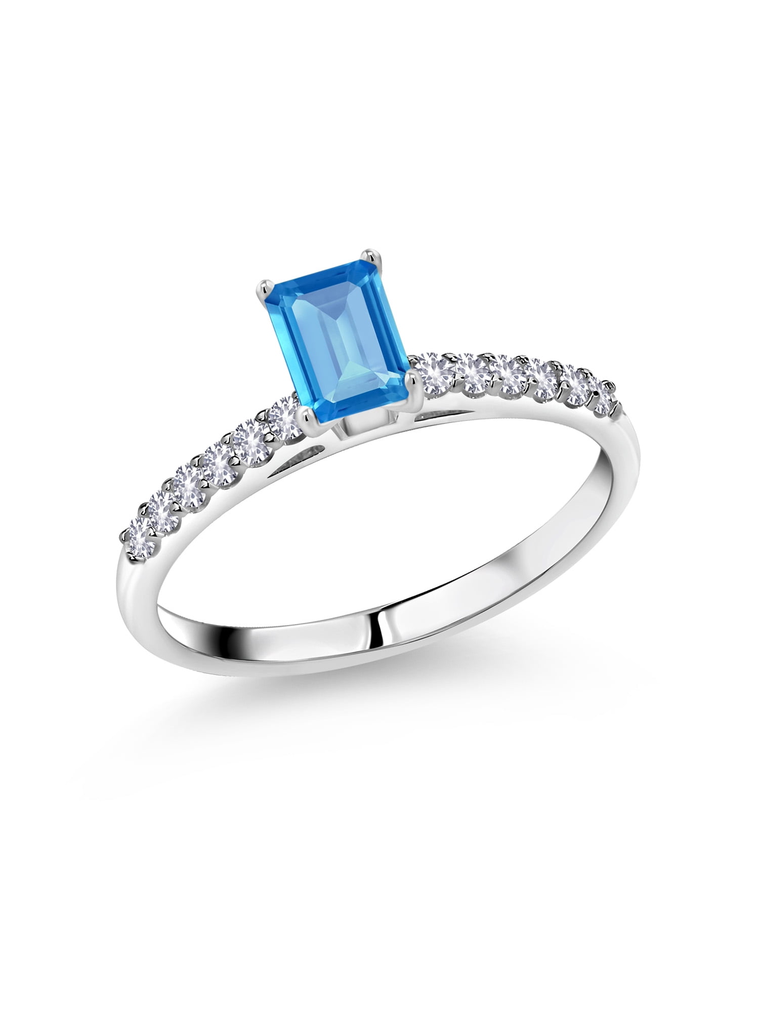 Available 5,6,7,8,9 Gem Stone King 1.15 Ct Blue Mystic Topaz Created Sapphire 18K Yellow Gold Plated Silver Ring Available 5,6,7,8,9 Gem Stone King 1.15 Ct Blue Mystic Topaz Created Sapphire 18K Yellow Gold Plated Silver Ring