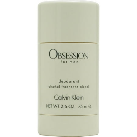 Alcohol Free Deodorant Cologne - Calvin Klein Obsession Alcohol Free Deodorant Stick for Men, 2.6 Oz