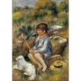 thumbnail image 2 of Young Boy By a Brook Poster Print by  Pierre-Auguste Renoir, 2 of 2