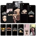 thumbnail image 2 of Funda de teléfono para mujer musulmana, carcasa negra suave para Samsung Galaxy S22 Pro S21 S20 FE Ultra S10 Lite S10E S9 S8 Plus qiuyongming unisex, 2 of 2