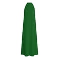 thumbnail image 4 of ClodeEU Women's V Neck Sleeveless Loose Fit Dress with Pockets ,Casual Flowy Relaxed Midi Sundress a-Green,Women's Plus S, 4 of 6