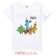 thumbnail image 2 of Camiseta infantil de manga corta, ropa de verano casual y divertida de moda con bloques de números para bebés y niñas zhangyuxiang LED, 2 of 2