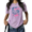 Purple, variant on UNISHE Women's Vintage Washed Beach Book Club T-Shirt Retro Summer Graphic Tee Casual Vacation Outfit