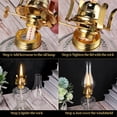 thumbnail image 4 of Lámpara de aceite Tuanse Chamber Vintage Kerosene Hurricane, 33 cm, 2 unidades, 4 of 7