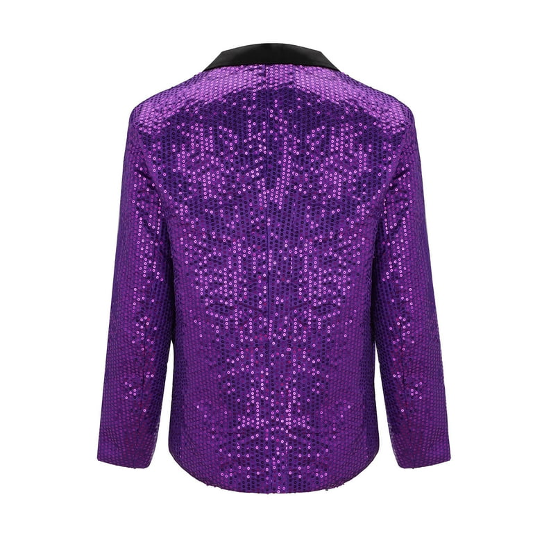 Blazer Coat Purple Sequin Jacket Womens JACKET Zara Oyolan Women
