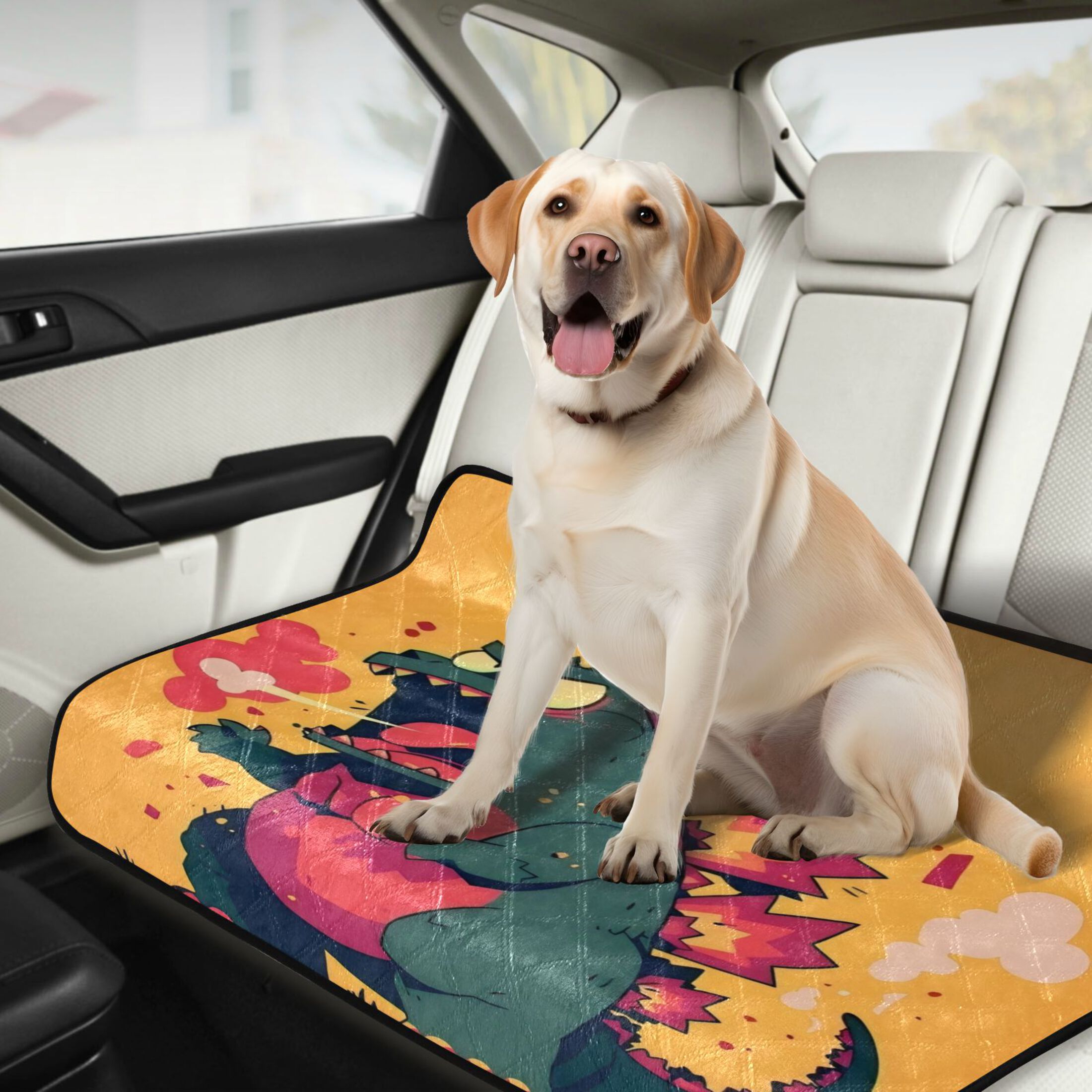 Qxltty Giant Dinosaur Cat litter Pads Pet Set of 3 Diaper Mats Center Anti-leakage Layer Absorbent Soft and Comfortable