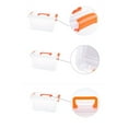 thumbnail image 3 of Stackable Plastic Storage Bins with Lids, Transparent Storage Box BPA Stackable Containers Multipurpose Large Capacity Dustproof Plastic Storage Container Bin with Lid, 3 of 7
