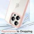 thumbnail image 4 of JETech Case for iPhone 15 Pro 6.1-Inch, Shockproof Phone Bumper Cover, Solid Color Matte TPU Frame, Anti-Scratch Clear Back (Pink), 4 of 6