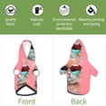 thumbnail image 6 of Honeii Cool Cat Pink Sunglasses Print Small Dog Hoodies Pet Hooded Sweatshirts Fall Winter Puppy Cat Sweaters Warm Clothes for Small Dogs Outfits Costume-Large, 6 of 7
