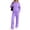 Purple, variant on Tqcoqu Women's 2 Piece Zip Up Hoodie Tracksuit Set, Long Sleeve Hooded Jacket & Drawstring Elastic Waist Pocket Wide Leg Pants Casual Two Piece Outfit