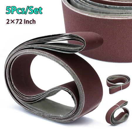 

BCLONG 5Pcs/Set 2×70Inch Sanding Belts Abrasive Bands For Belt Sander Abrasive Tools
