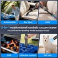 thumbnail image 4 of Askmuse Cordless Car Handheld Vacuum Cleaner, 20000Pa Portable Mini Vacuum, 7500mAh Rechargeable Battery, 4-Speed Suction, HEPA & Metal Filter, Long Nozzle, Brush Nozzle and Blow Nozzle, Black, 4 of 7