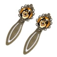 thumbnail image 2 of Pixel dog Vintage Copper-Colored Lace Bookmarks: Stainless Steel Book Accessories for Readers and Book Lovers - Set of 2, 2 of 5