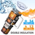 thumbnail image 5 of Halloween Icons Collage Pattern Tumbler with Handle and Lid,40oz Double Wall Vacuum Insulated Tumbler,Cups Gift for Women and Men, 5 of 7