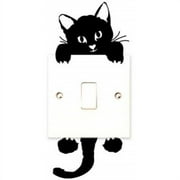 Decalgeek Cat Wall Stickers Light Switch Decor Decals Art Mural Baby Nursery Room