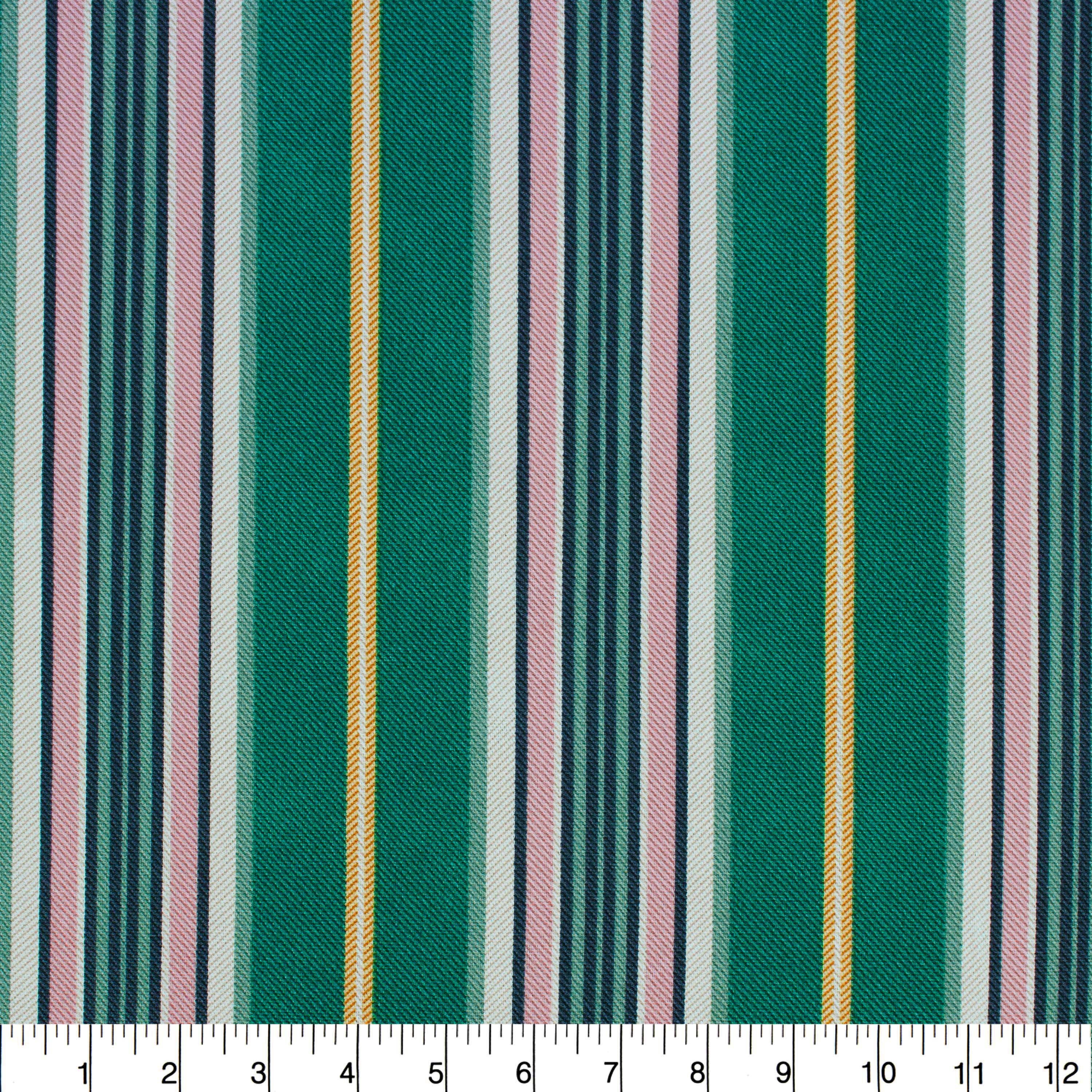 Better Homes & Gardens 100% Cotton Herringbone Stripe Teal, 2 Yard Precut Fabric