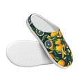 thumbnail image 3 of Daiia Fresh Orange Print Women’s Fuzzy Slippers Memory Foam Lightweight House Shoes Cozy Loafer Flannel House Shoes-40/41, 3 of 7