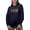 Navy Blue, variant on All You Need Is Love and a Dog, Pet Parent or Owner Quote, Groovy Retro Wavy Text Merch Gift, Navy Blue Hooded Sweatshirt or Hoodie, 3XL