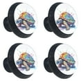 thumbnail image 2 of 4 Pcs Sea Turtle Knobs for Kitchen Cabinet Cupboard Dresser Bookcase Drawer Pulls Handles Round Home Decor, 2 of 8