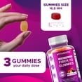 thumbnail image 4 of (2 pack) Vitamatic Prebiotic Fiber Gummies for Adults - 7G Fiber Extra Strength - Zero Sugar Added - 60 Pectin Based Gummies - Digestive Health & Regularity Support, 4 of 12