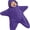 Dark Purple, variant on Ba'by Starfish Fleece Onesie, Hooded Wearable Swaddle Blanket Romper (3M-12M, Multiple Colors)
