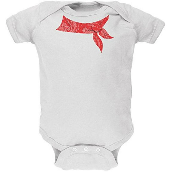 Bandana Costume Soft Baby One Piece White 18 Month