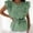 15-Green, variant on SELONE Peplum Tops for Women Plus Size Dressy Short Sleeve Tops Blouses Regular Fit T Shirts Pullover Tees Tops Solid T-Shirts Crew Neck Tops Casual Blouses Easy Care Soft Breathable Pullover White XL
