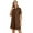 Brown, variant on Women's Double Take Texture Short Sleeve Dress with 98% Polyester 2% Elastane for a Soft Sheen and Comfortable Fit