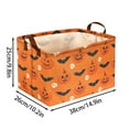 thumbnail image 2 of Storage Bin Closet Organizer Bins with Handles, Halloween Spider Decorative Collapsible Canvas Cube Storage Baskets for Nursery Shelf, Clothes, Toy, Towel, Book, 38x26x25cm, 2 of 7