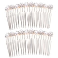 thumbnail image 1 of 2pcs Bridal Side Hair Combs Rhinestone Hair Combs Wedding Bride Hair Accessory Head Jewelry, 1 of 8