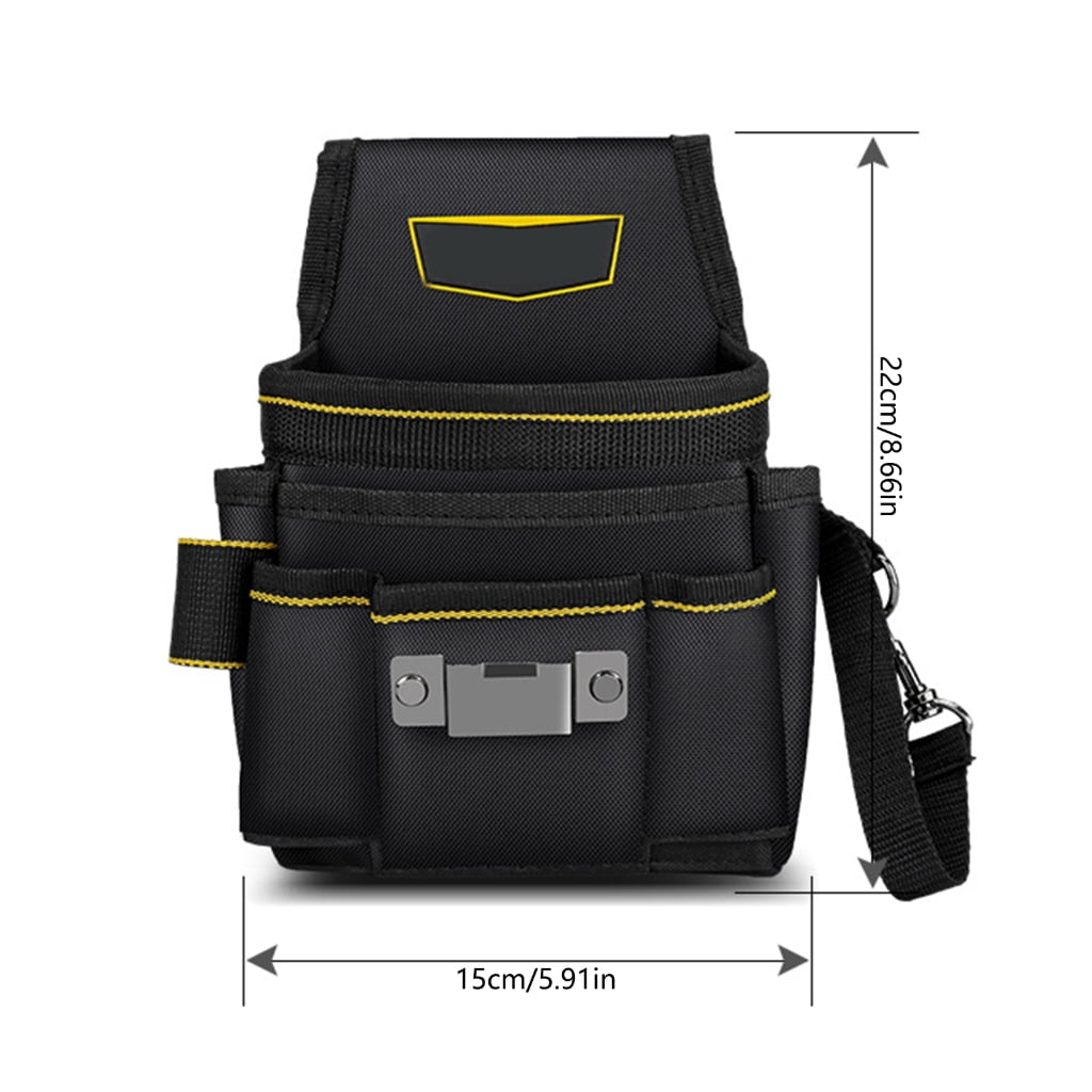 Yokua Convenient Canvas Tool Bag for Home Project 18Pocket Electrician Tool Belt