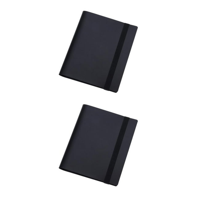 Maytalsory Multifunctional Postcard Album For Organizing Collection Photo Album Durable Construction Classic black 3 inches 160 2Set