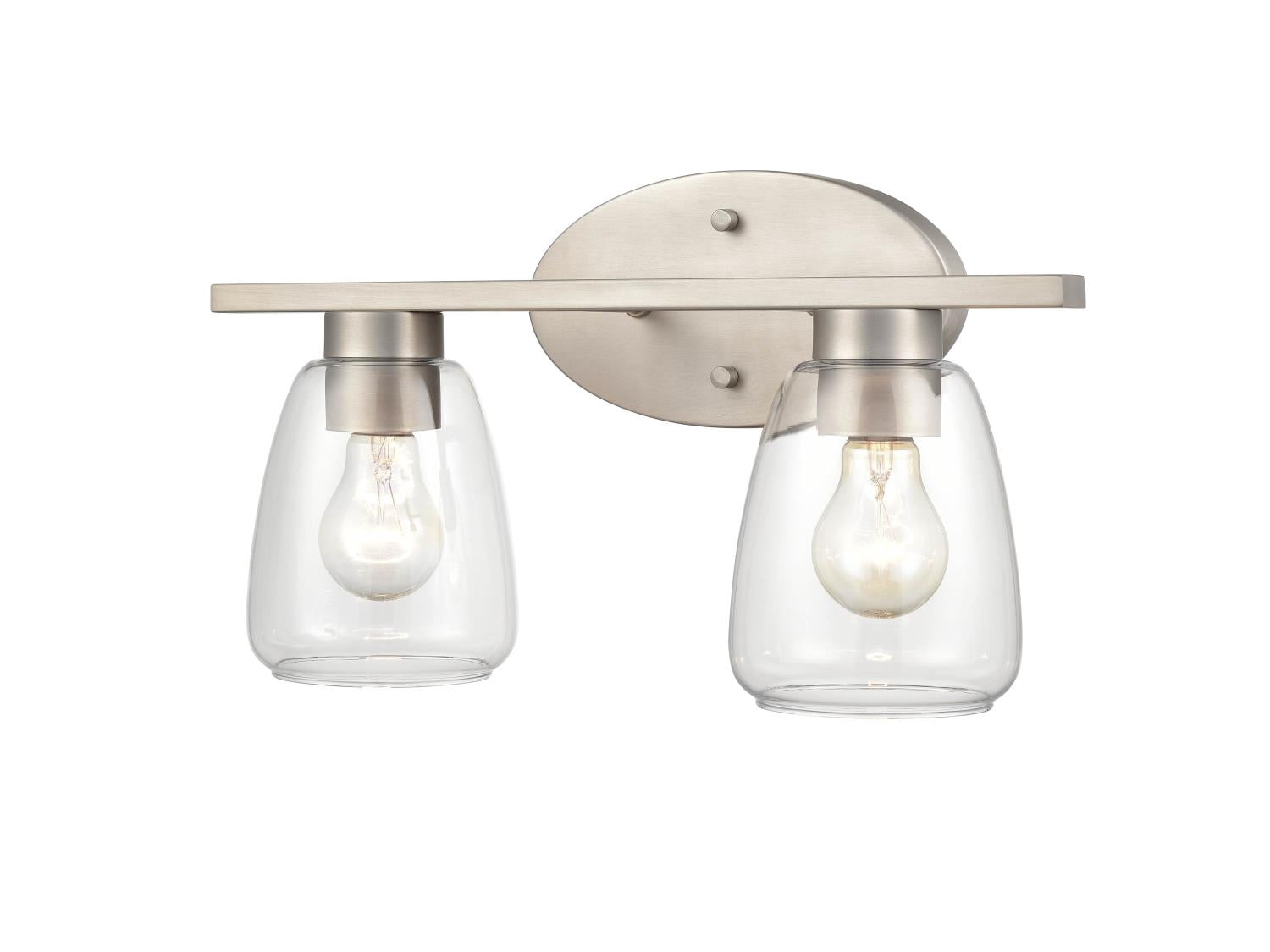 9362-SN Millennium Lighting 2 Light Bath Vanity-9.5 Inches Tall and 16 Inches Wide-Satin Nickel Finish
