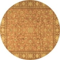 thumbnail image 1 of Ahgly Company Indoor Round Persian Brown Traditional Area Rugs, 4' Round, 1 of 4