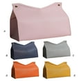 thumbnail image 6 of V\-shape PU Leather Tissue Storage Bag Holder Waterproof Container  Gray, 6 of 9