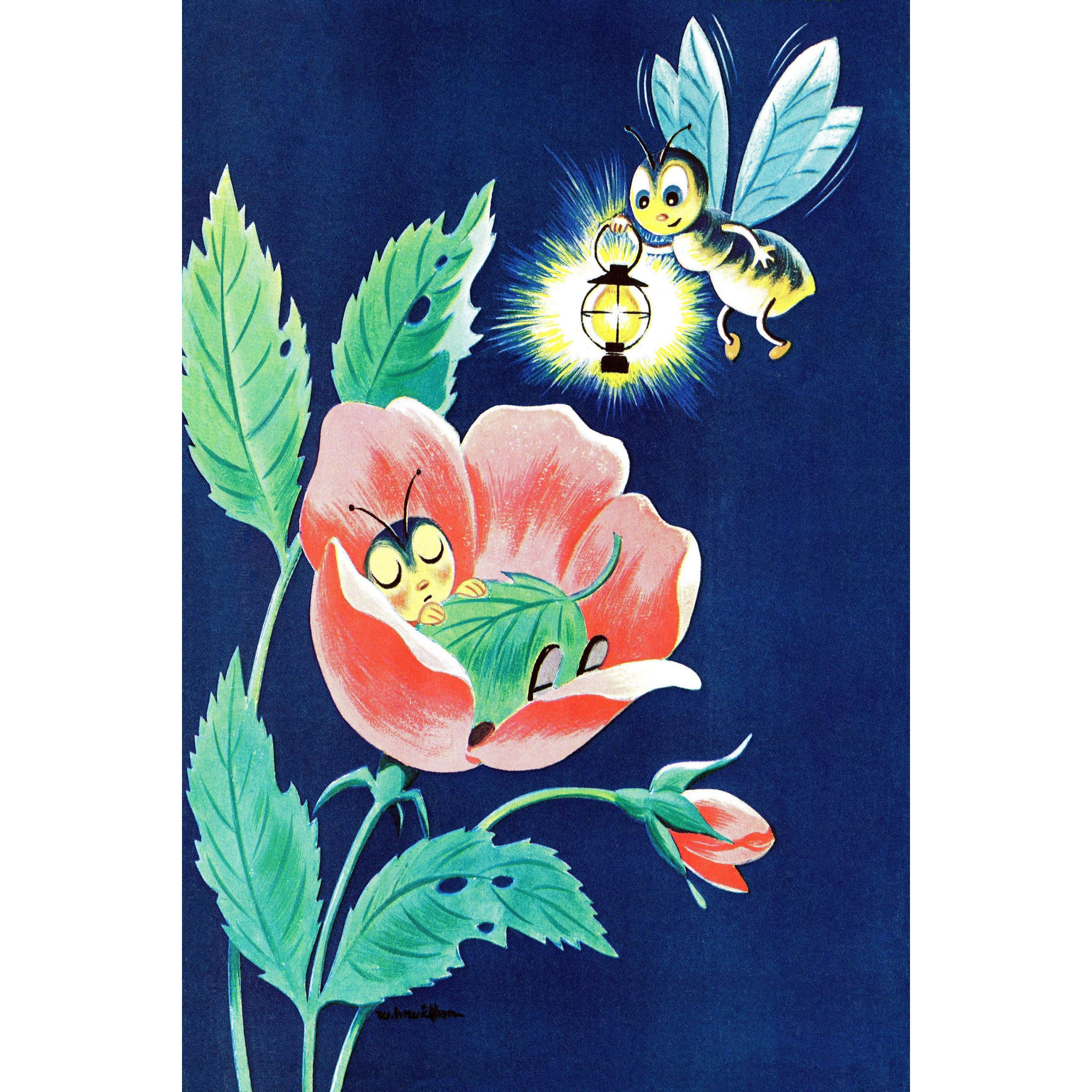 Marmont Hill "Sleeping Bug" by Curtis Painting Print on Canvas