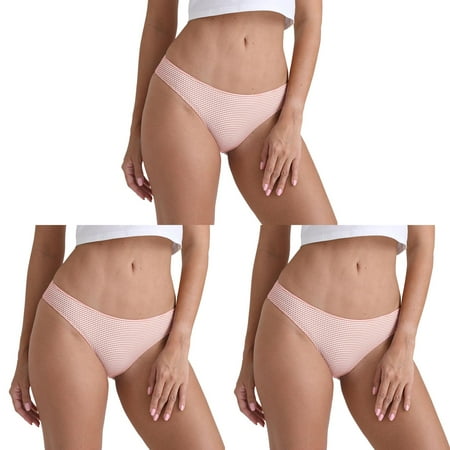 ar for Women Plus Size Briefs Solid Color Crotch Knit Boxers for Women Underwear Panties Womens Underwear Cotton Briefs for Women Plus Size Panties ceangrtro Pink (3Packs) Pink (3Packs)