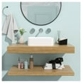 thumbnail image 3 of 19x15 White Ceramic Rectangular Vessel Sink, Bathroom Vanity Sink, Modern Wash Basin, Durable Ceramic Construction, Easy Install, for Home & Commercial Use, 3 of 9