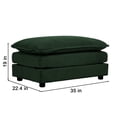 thumbnail image 5 of Comfort U Shaped Couch with Reversible Chaise, Modular Large U-Shape Sectional Sofa, Double Extra Ottomans,Green Chenille, 5 of 9