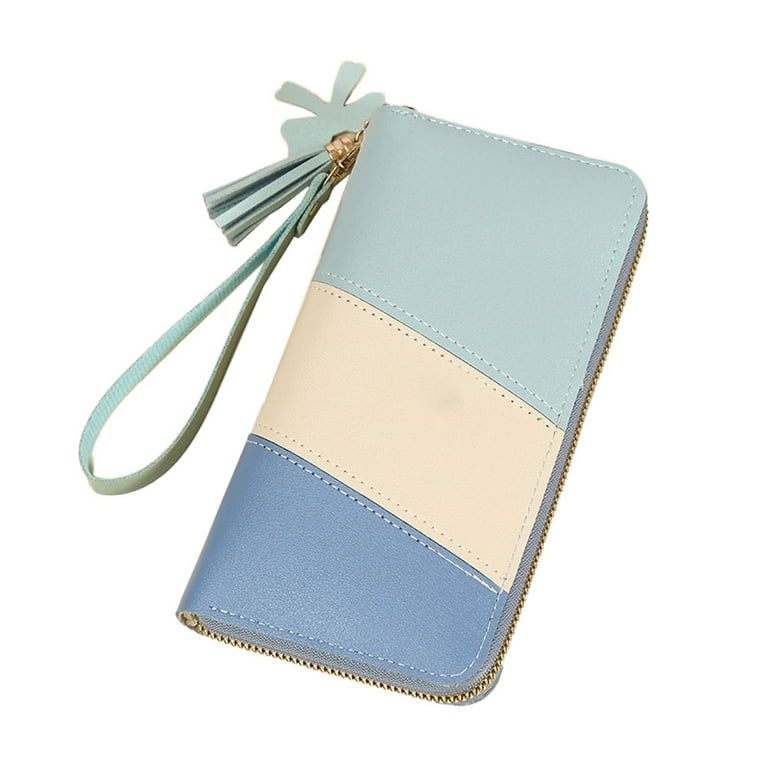 Large Capacity Travel Wallet Multi Card Holder Zip Around Clutch Wallet