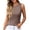 Coffee, variant on Ribbed Knit Tank Top for Women, Sleeveless Crew Neck Vest - Casual Summer Layering Basic Shirt Coffee L