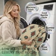 thumbnail image 5 of Sacred Thread Fleece Blanket South Western, Reversible Mexican, Vibrant Aztec Blankets and Throws for Aztec Decor for Home (Cream Flannel / Sherpa) (Throw (40''x60''), 5 of 9