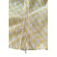 thumbnail image 3 of Women tops off shoulder slim fit cute blouse-yellow&white check, 3 of 4