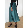 thumbnail image 2 of Falda PRETTYGARDEN 2025 Otoño Midi Cintura Alta Azul Lago Talle L, 2 of 7